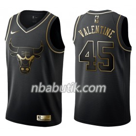 NBA Mænd Trøje Chicago Bulls Denzel Valentine 45 Nike Sort Golden Edition Swingman